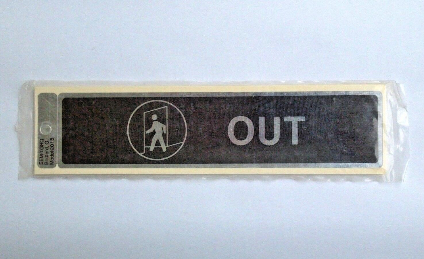 10 Pack OUT Decals 1-7/8&Prime;x 8&Prime; Self Adhesive Wall Door Business Sticker