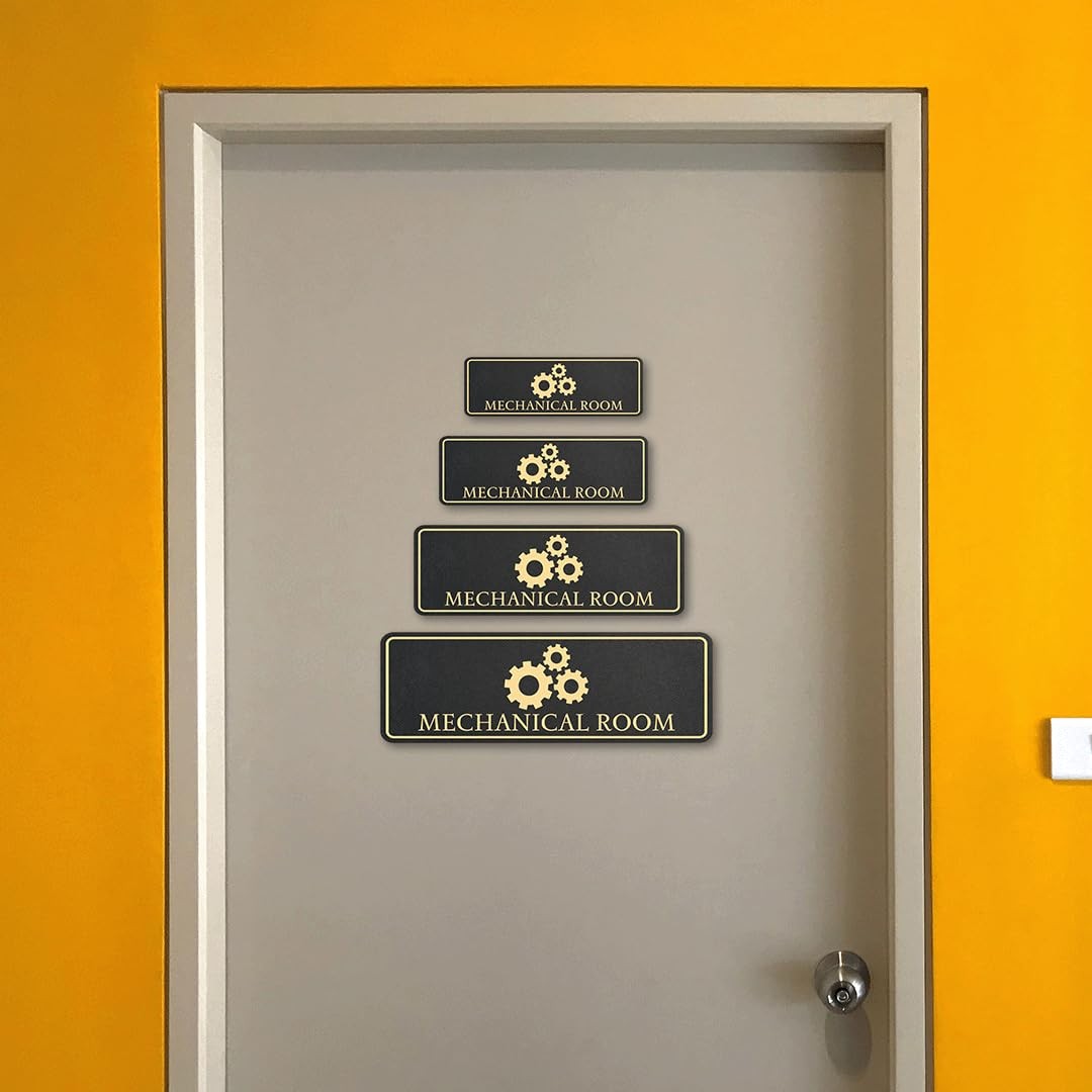 Standard Plus Mechanical Room Wall or Door Sign | Workplace Safety Signage
