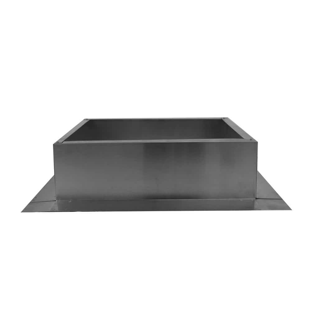 Box is 21 in. Wide x 21 in. Long x 6 in. High Aluminum Roof Curb