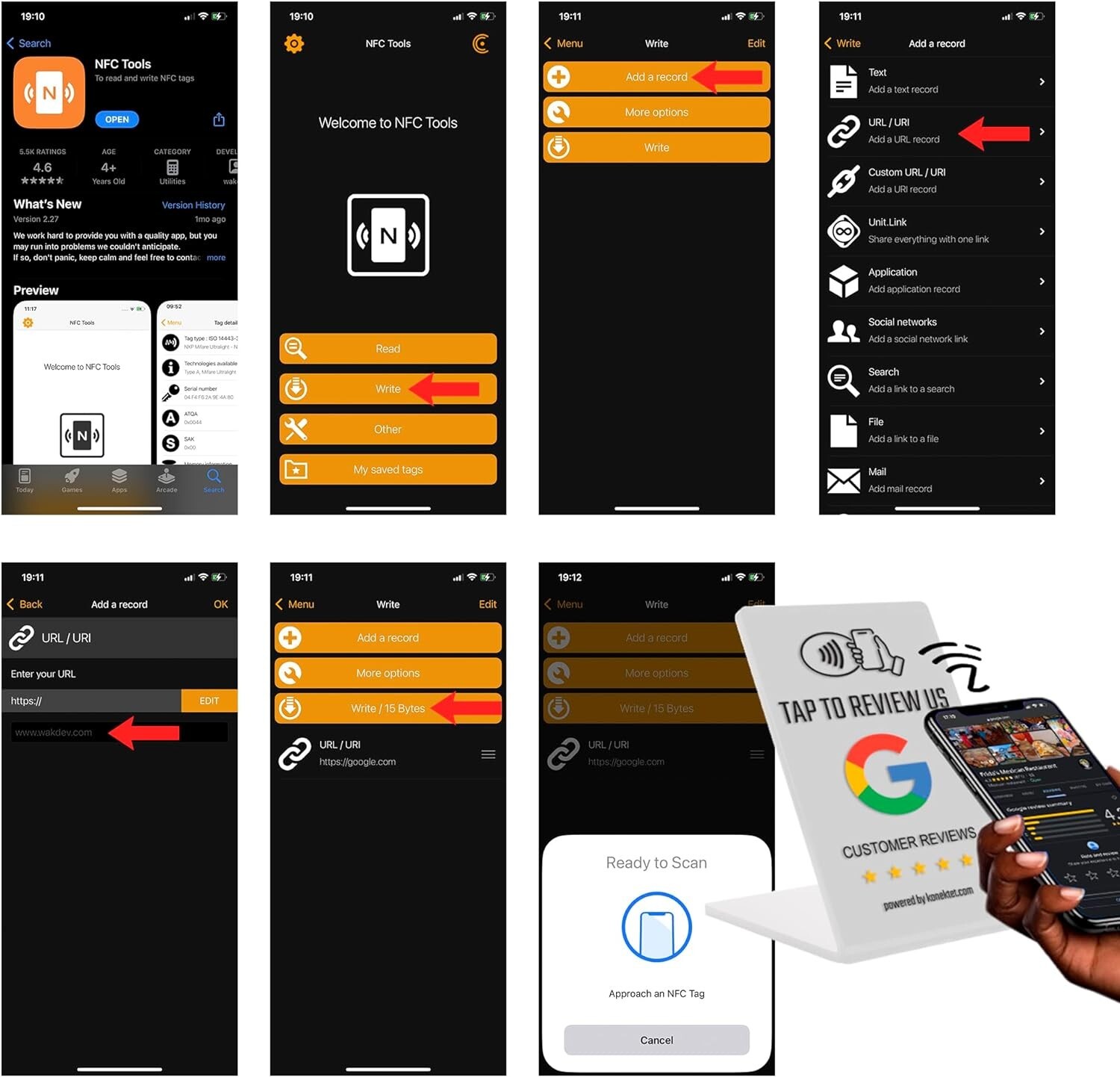 NFC Google Review Stand, 🚀Skyrocket Your Online Reputation