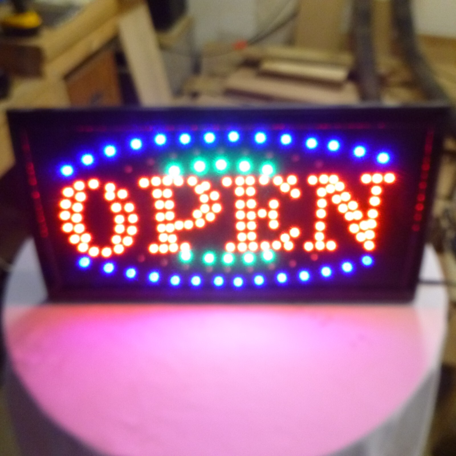 Flashing Open Sign, 19&Prime; x 10&Prime;