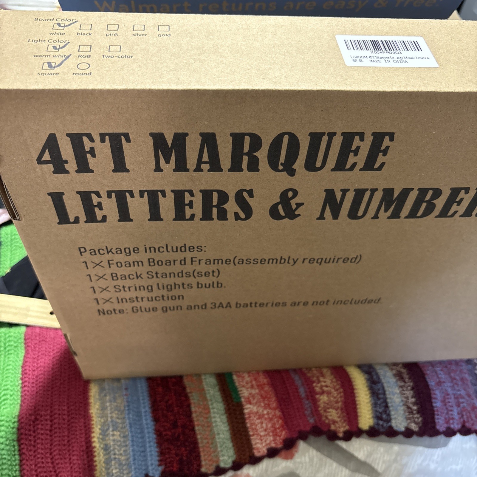 4FT Marque Letters &Numbers (& Sign) NIB