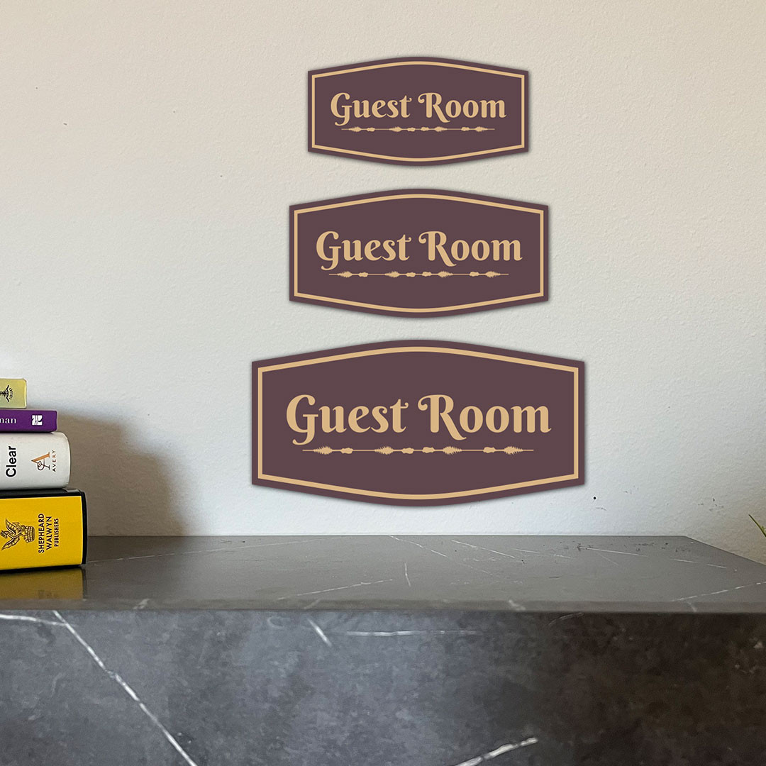 Fancy Plus Guest Room Wall or Door Sign
