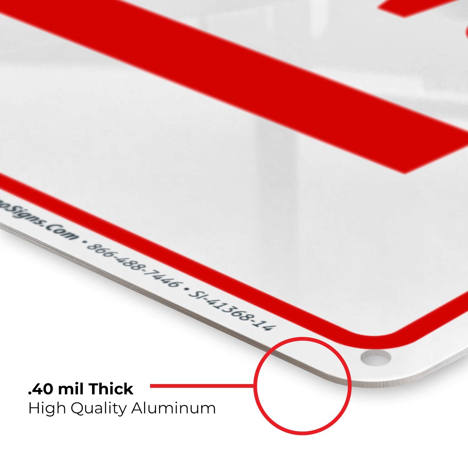 10×14 Left Arrow Aluminum Entrance Sign Rust Free Fade Resistant .040 Thickness