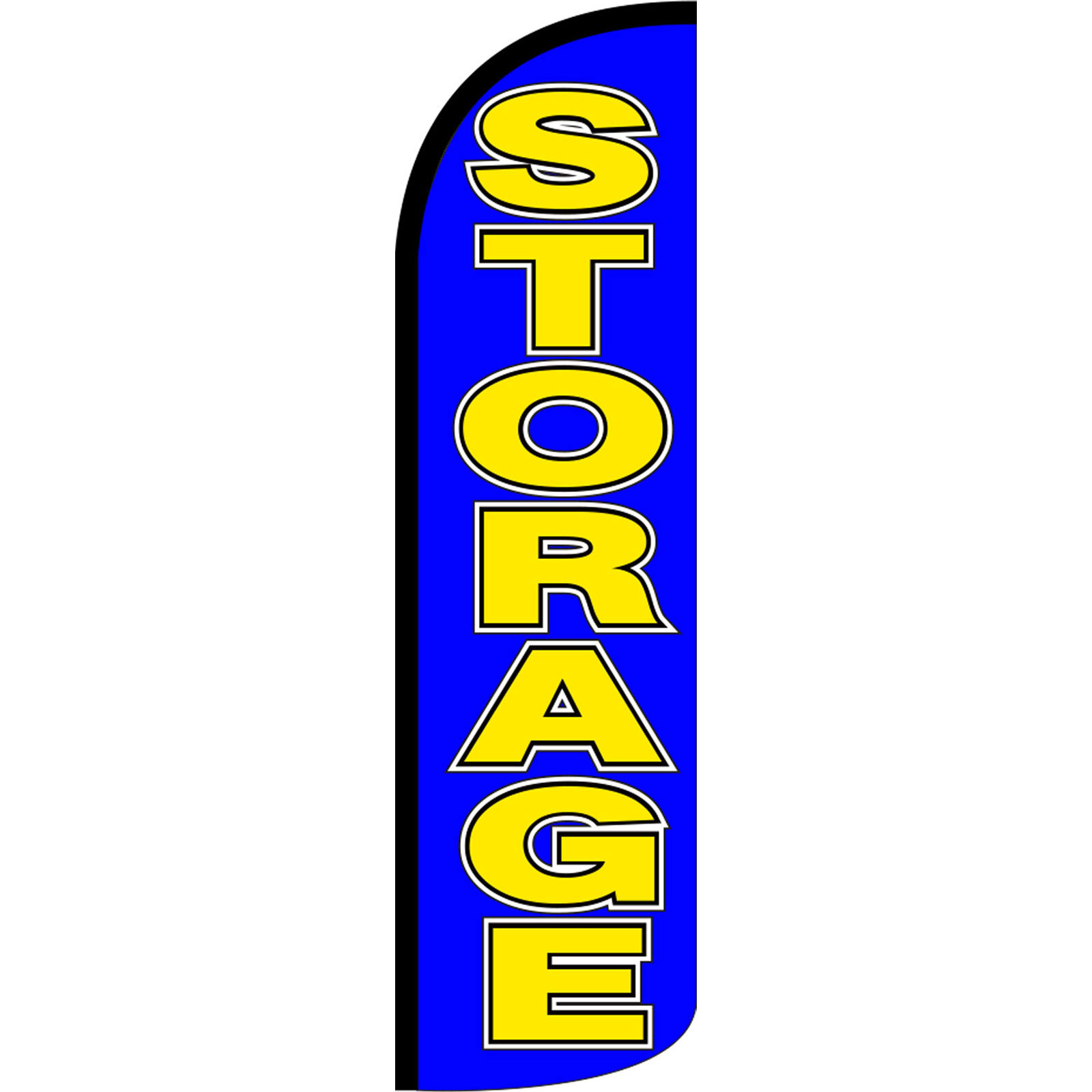 Storage 3 ft X 11 1/2 ft Windless Swooper Flag (Flag Only)