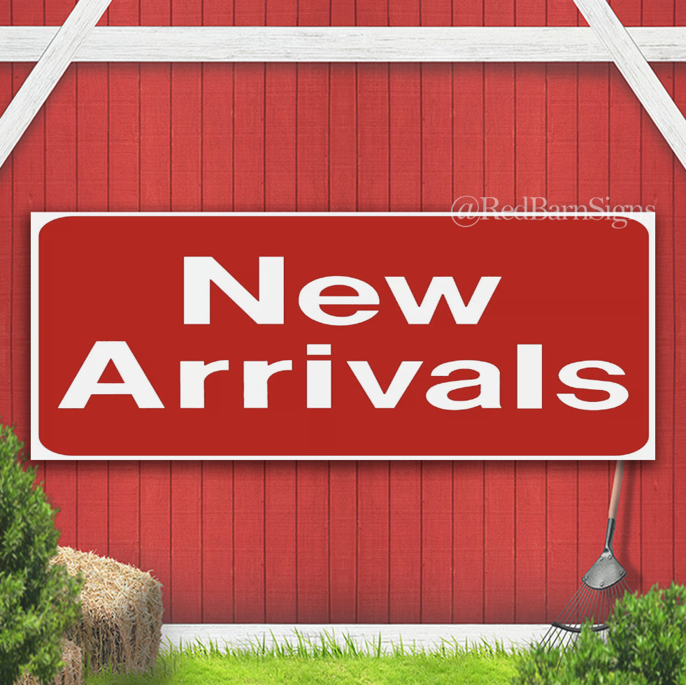 NEW ARRIVALS Retail Store Sale Business Discount Promotion Message Banner Sign