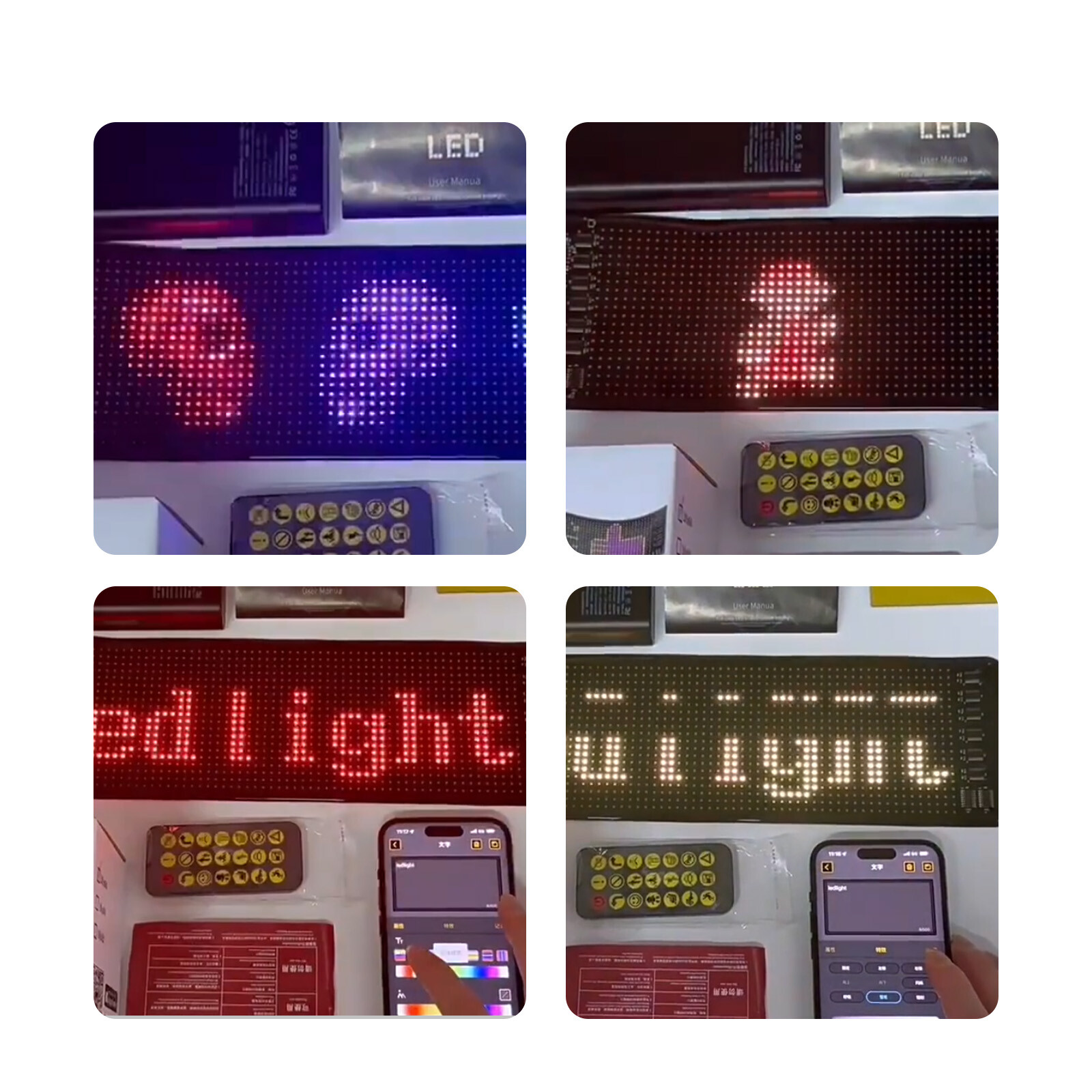 Display IP65 Car LED Sign LED Matrix Pixel Panel DIY Programmable Flexible LED