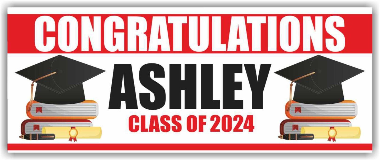 CLASS OF 2024 Advertising Banner Vinyl Mesh Sign School University Graduate
