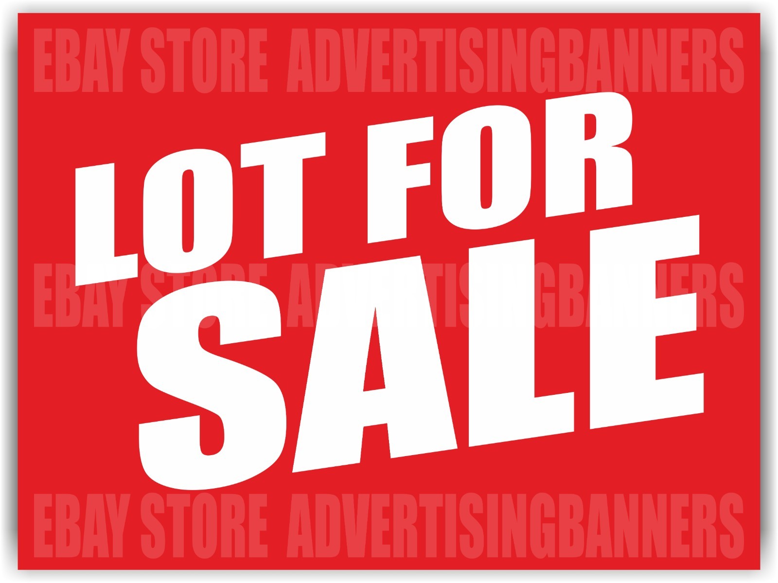 LOT FOR SALE Yard Sign with H-Stakes EASY FINANCE Used Car Auto Sales Lot Credit