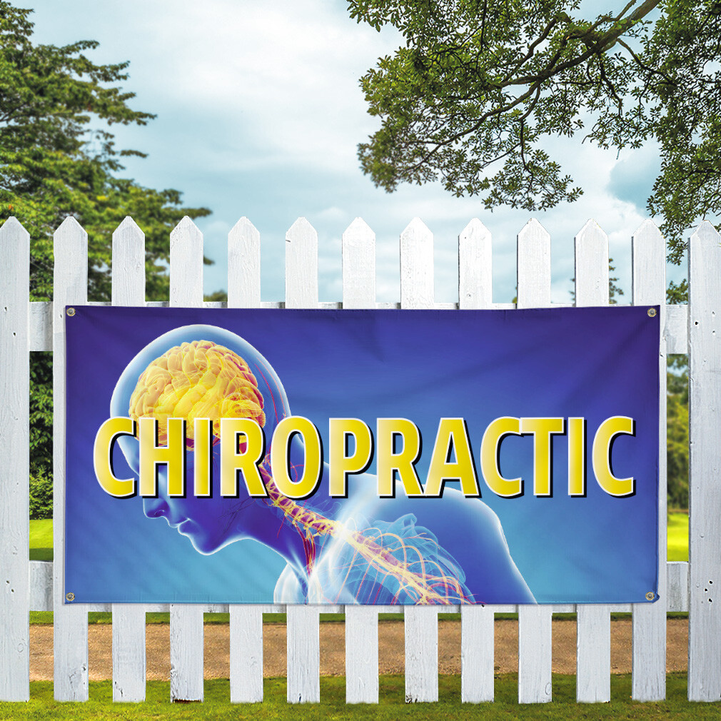 Vinyl Banner Multiple Sizes Chiropractic Business A Health Care Outdoor