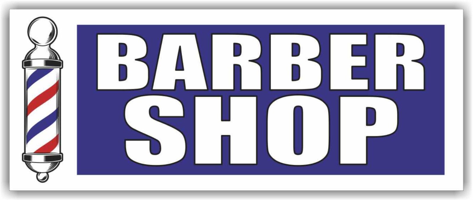 BARBER SHOP WALK-INS WELCOME Advertising Banner Vinyl Mesh Sign beauty spa hair