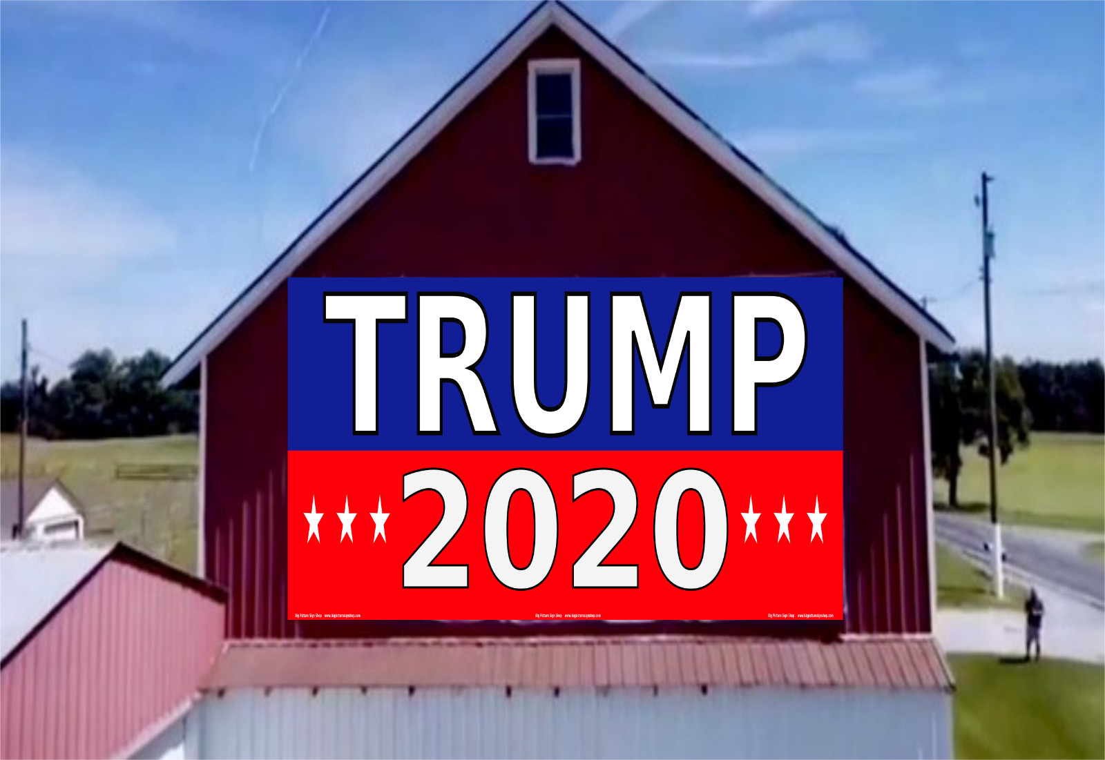 TRUMP 2028 W/PHOTO – HUGE CUSTOM BANNER – Reinforced Vinyl -USA MADE -HI QUALITY
