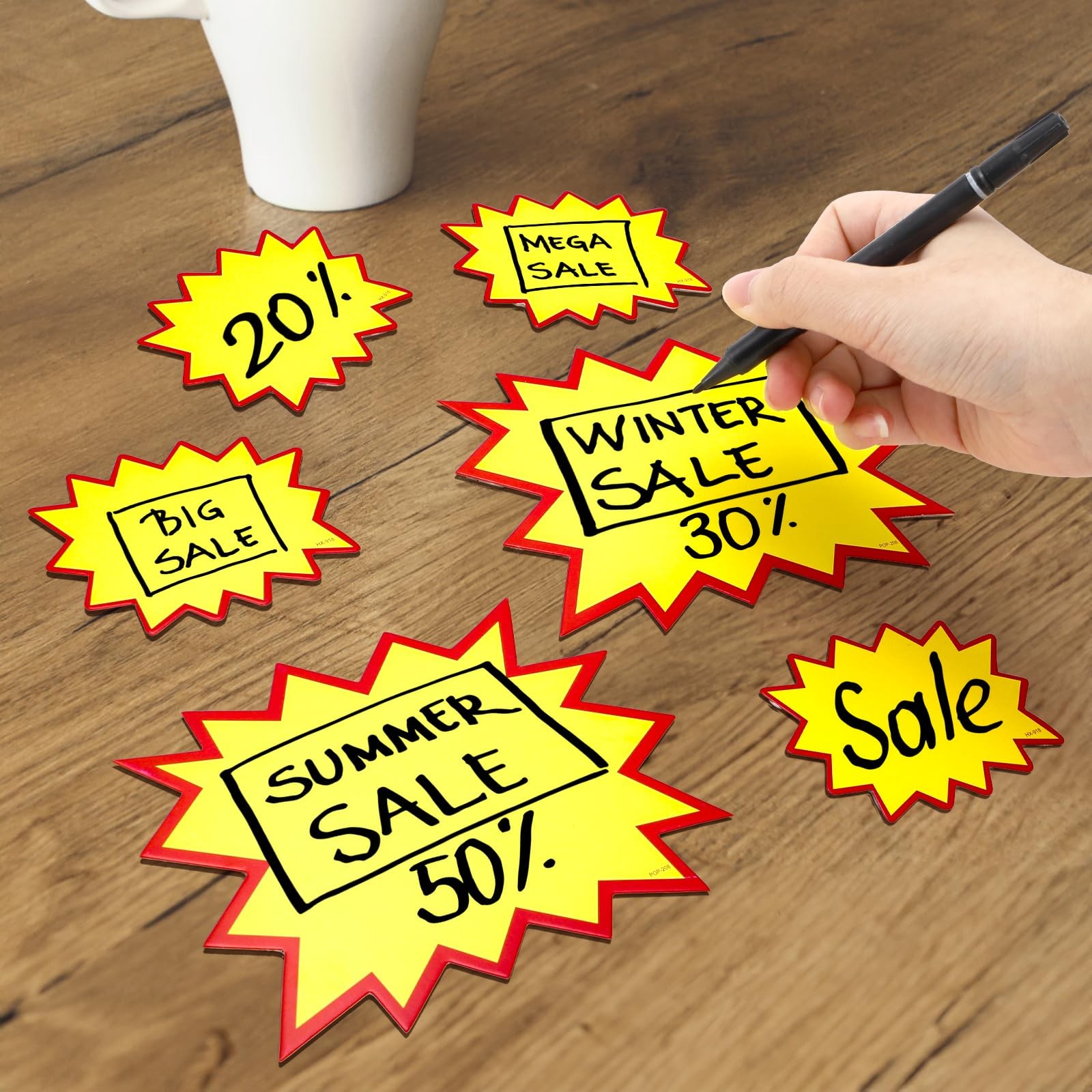 400 Pcs Starburst Signs Blank Sale Price Tags Retail Sale Signs Price Labels