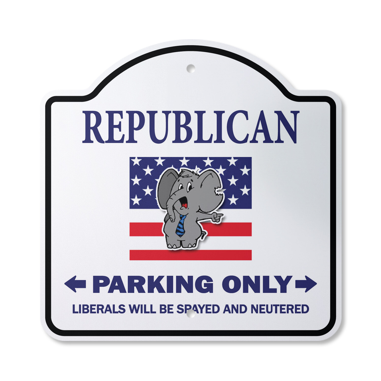 Republican Parking Plastic Sign Conservative Romney Politics Congress