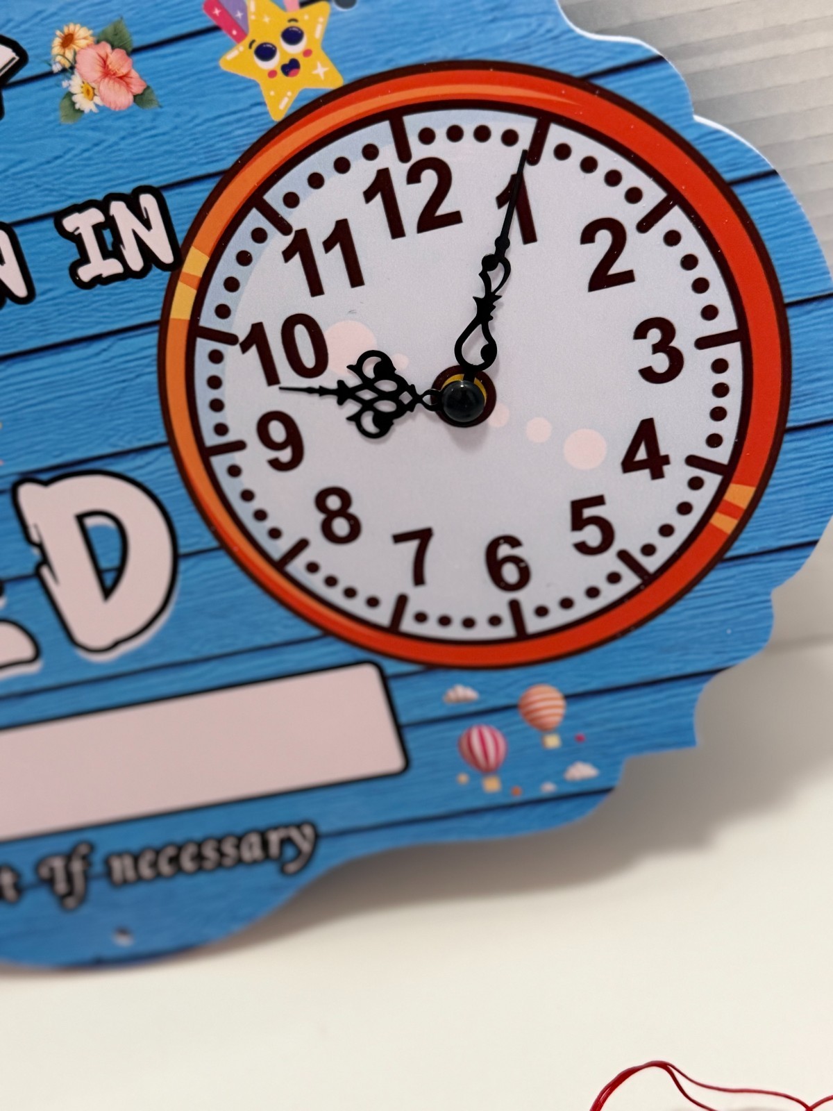 Double Sided « OPEN/CLOSED” Sign w/ “Be Back” Clock 10 x 16 Blue FAST SHIP