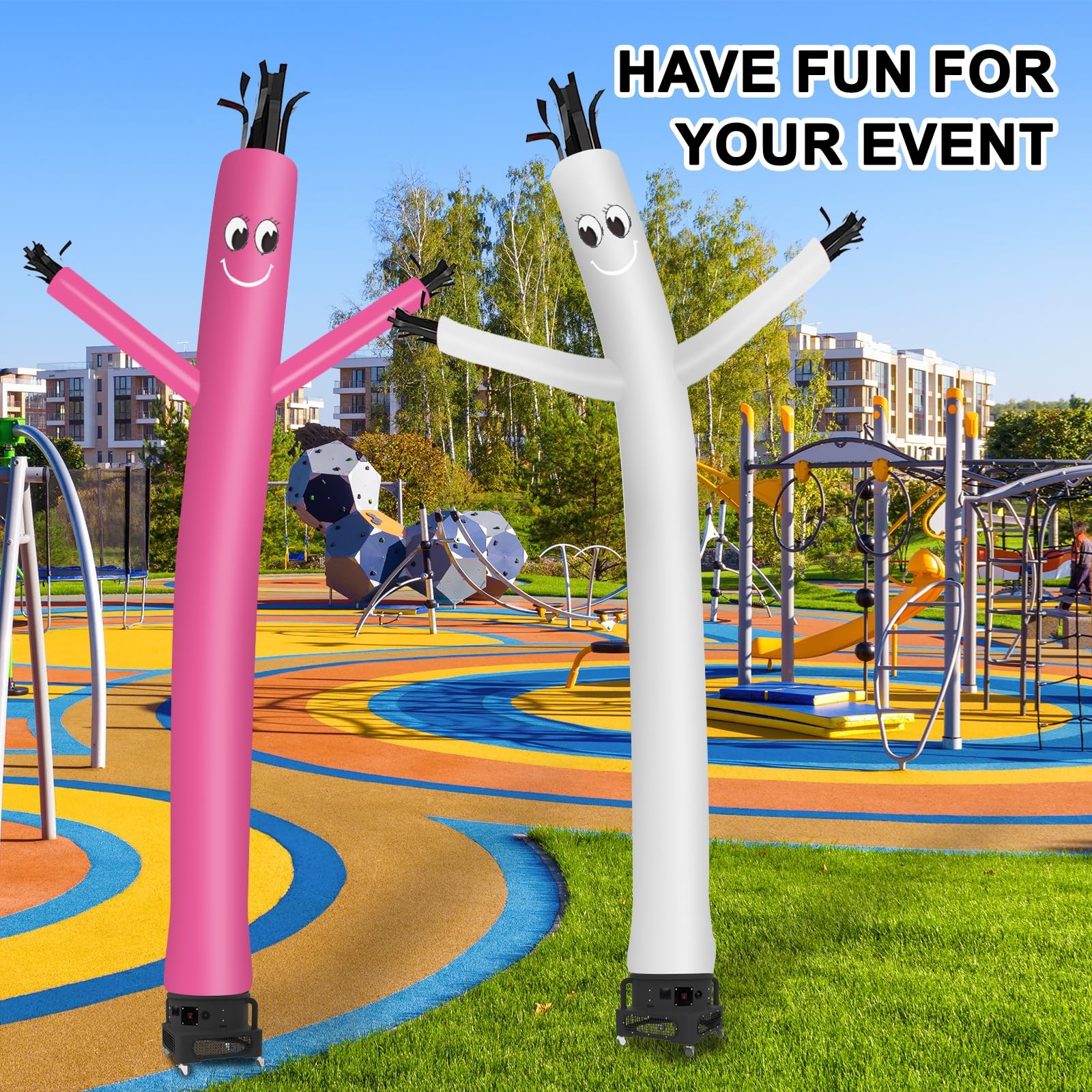 MOUNTO 20ft Air Inflatable Tube Guy Puppet Dancing Man with 1HP Blower Compl…