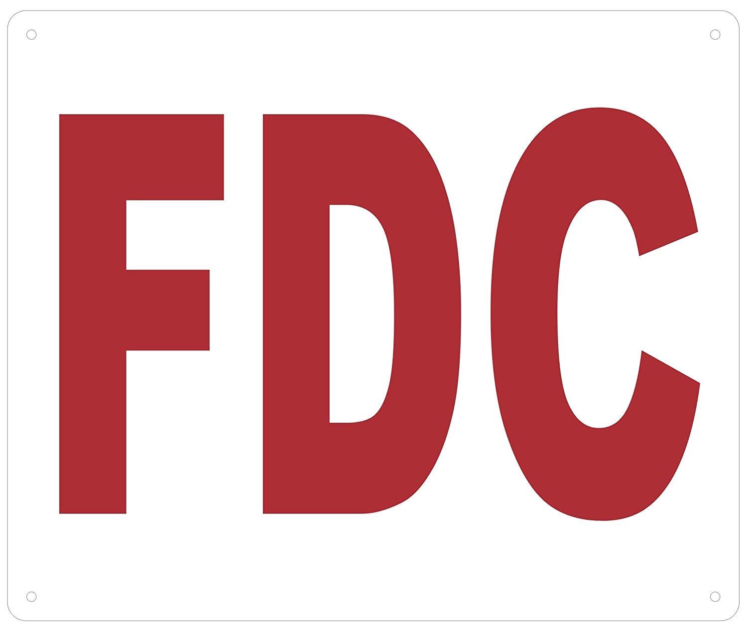 FDC Sign (White,Reflective, Aluminium 10X12 inch)-REF24-1027