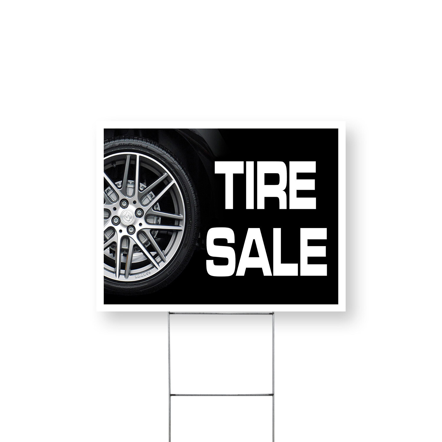 Tire Sale Yard Sign Auto Promotions, Affordable Pricing, Reliable Service