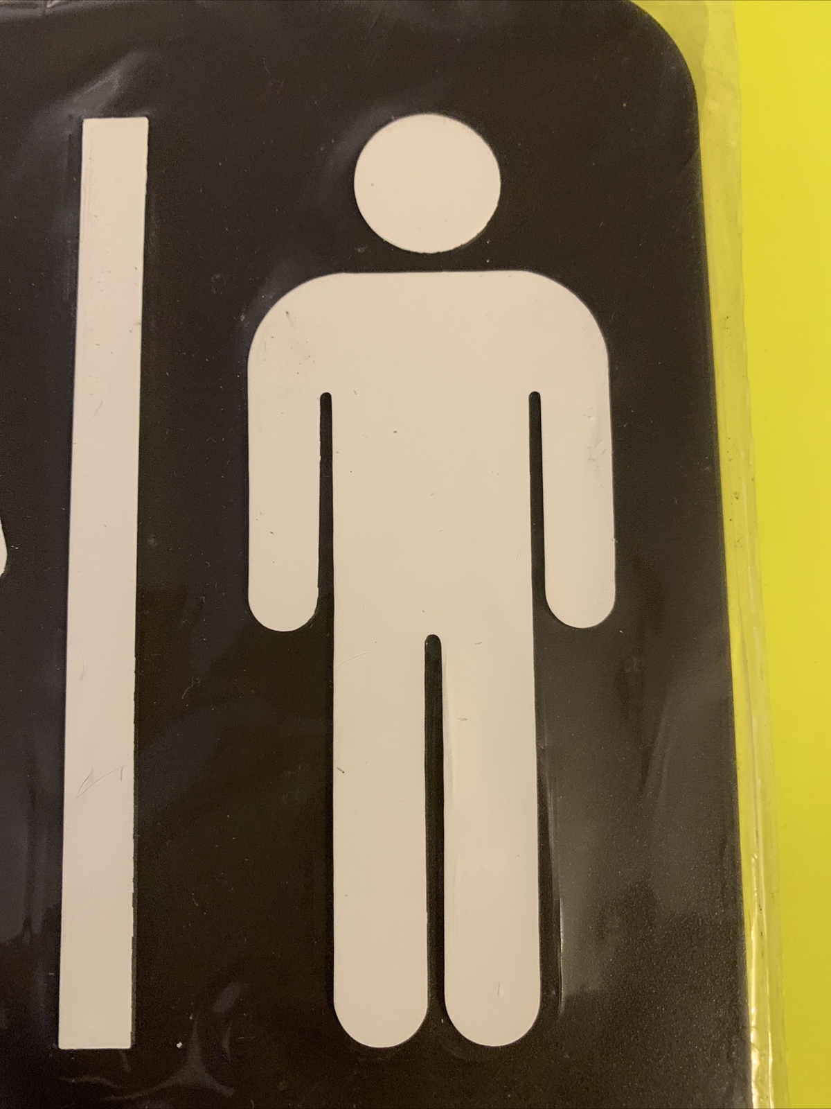 Unisex Restrooms Sign, ADA-Compliant Bathroom Door Sign for Offices, Businesses