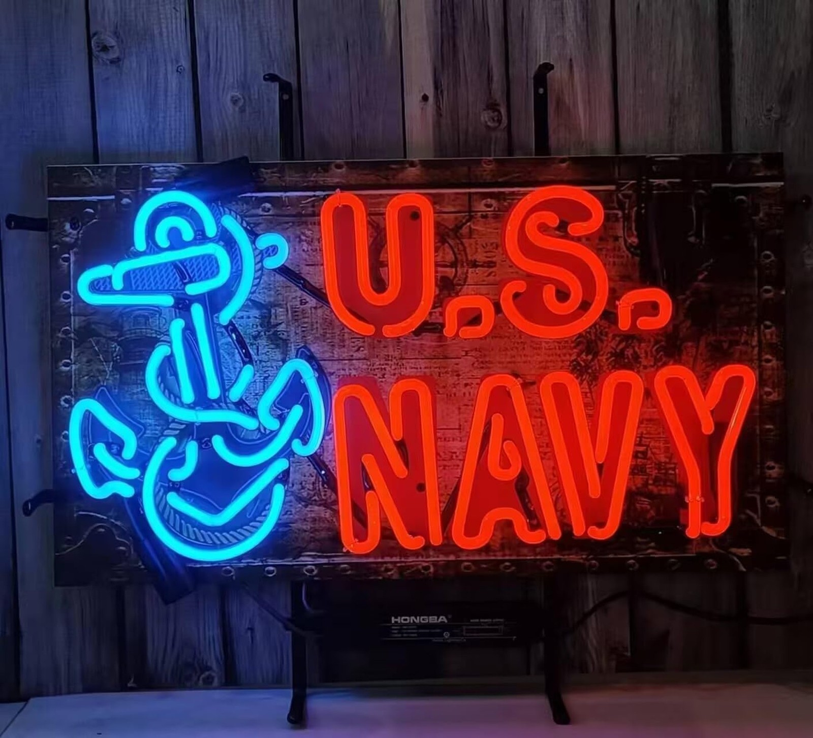 Neon Sign Compatible For Us Navy,Real Glass Neon Light For Home Bar Man Cave …