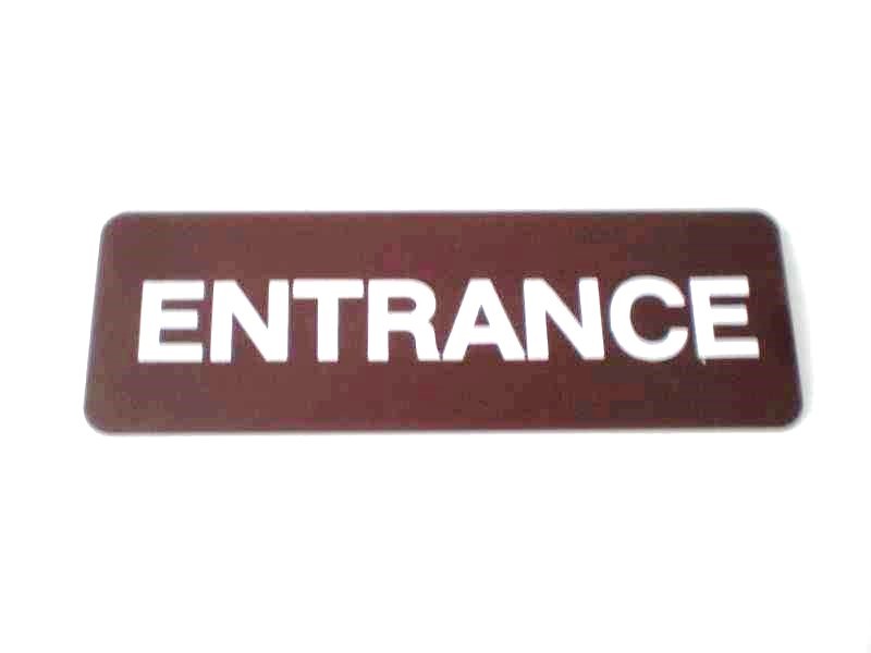 Retro Entrance Door Sign 3×9&Prime; Self Adhesive Gessner S106 Office Store Vintage