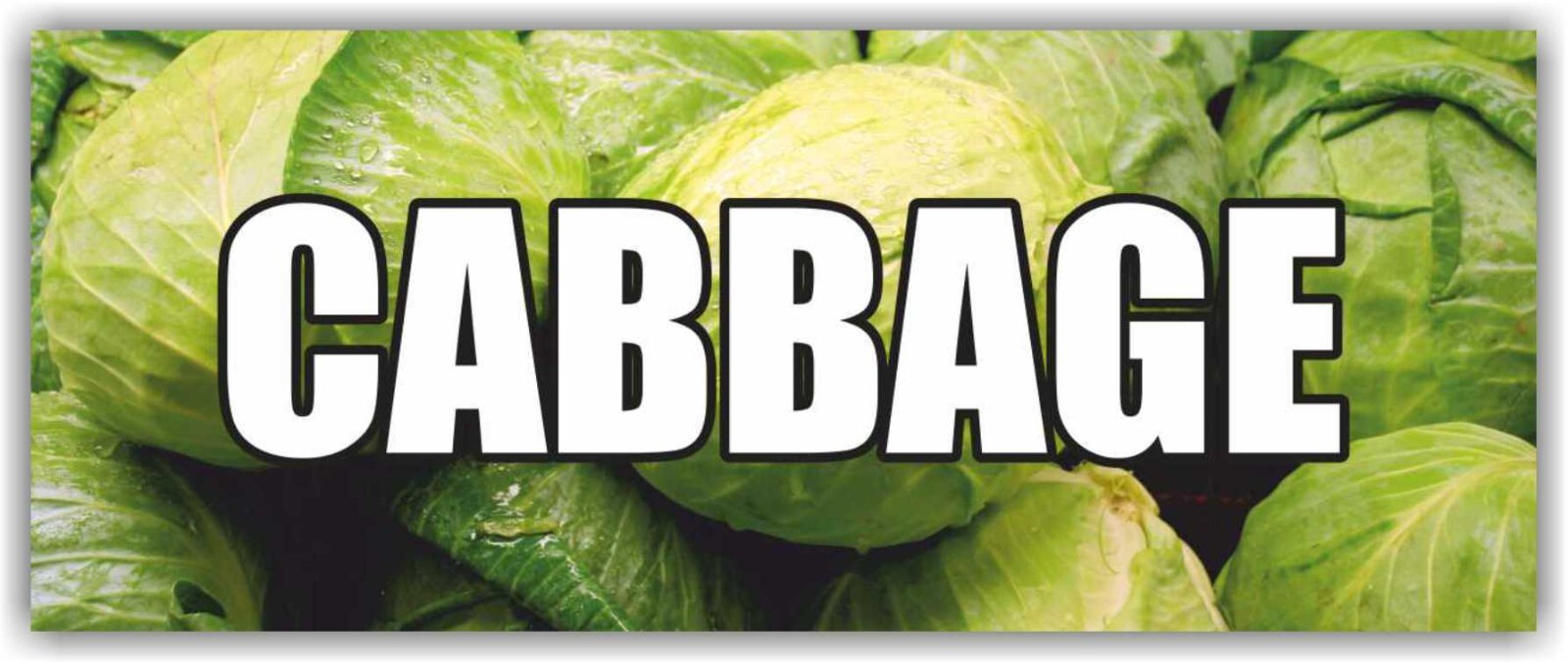 Сabbage Advertising Banner Vinyl Mesh Sign Vegetables Fruits Berry Salad Farm