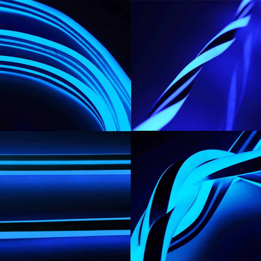 Blue 330ft 110V Waterproof LED Neon Rope Light Strip Outdoor DIYSign Lighting US