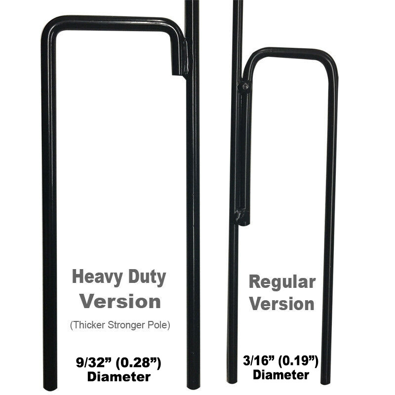 12×18 Garden Flag Pole, Heavy Duty 9/32&Prime; (0.28&Prime;) Diameter – 10 PACK D2