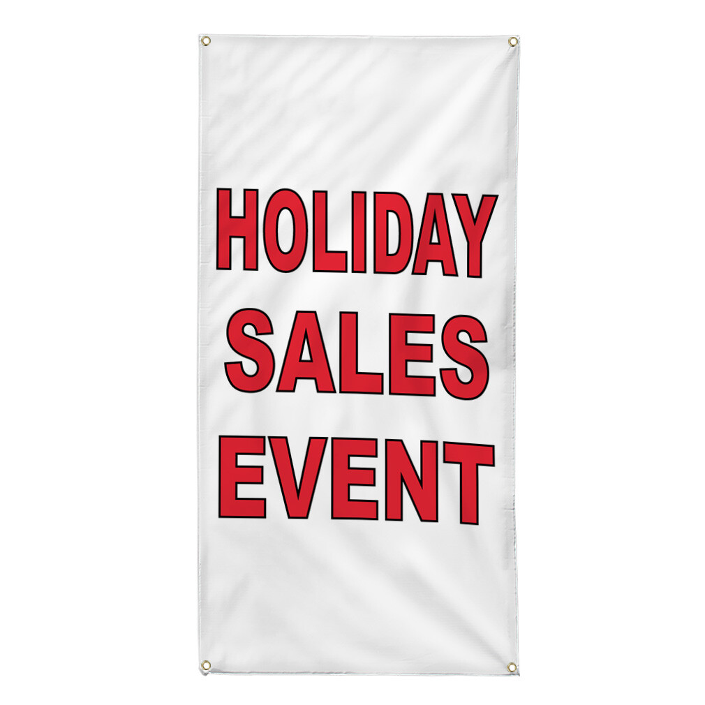 Vertical Vinyl Banner Multiple Sizes Outdoor Weatherproof Industrial Yard Signs