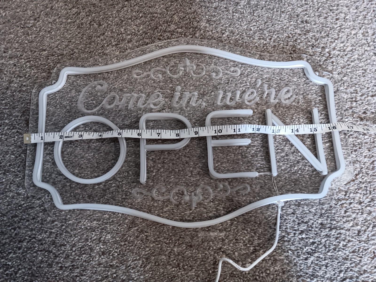 LED Open Sign for Business Adjustable Brightness 16&Prime; Wide 10 1/2&Prime; Tall