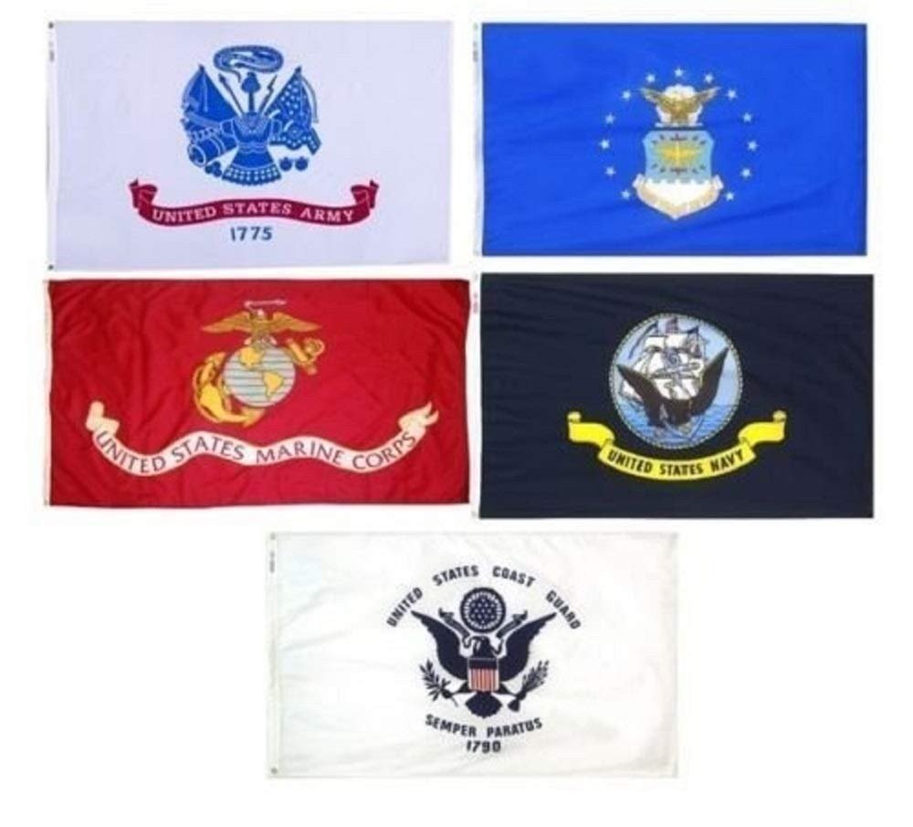 Wholesale Lot of 3×5 ft 5 Branches Military Set Flags 3&rsquo;x5&prime; Banner Grommets