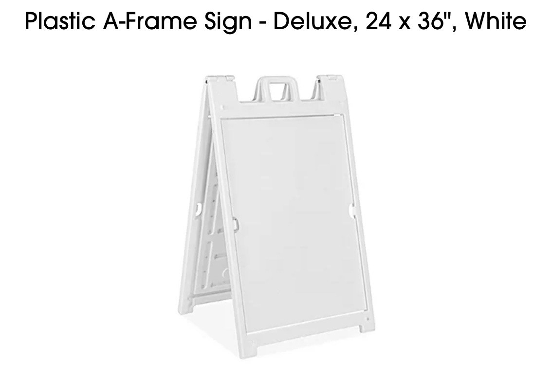 A-frame both side – White