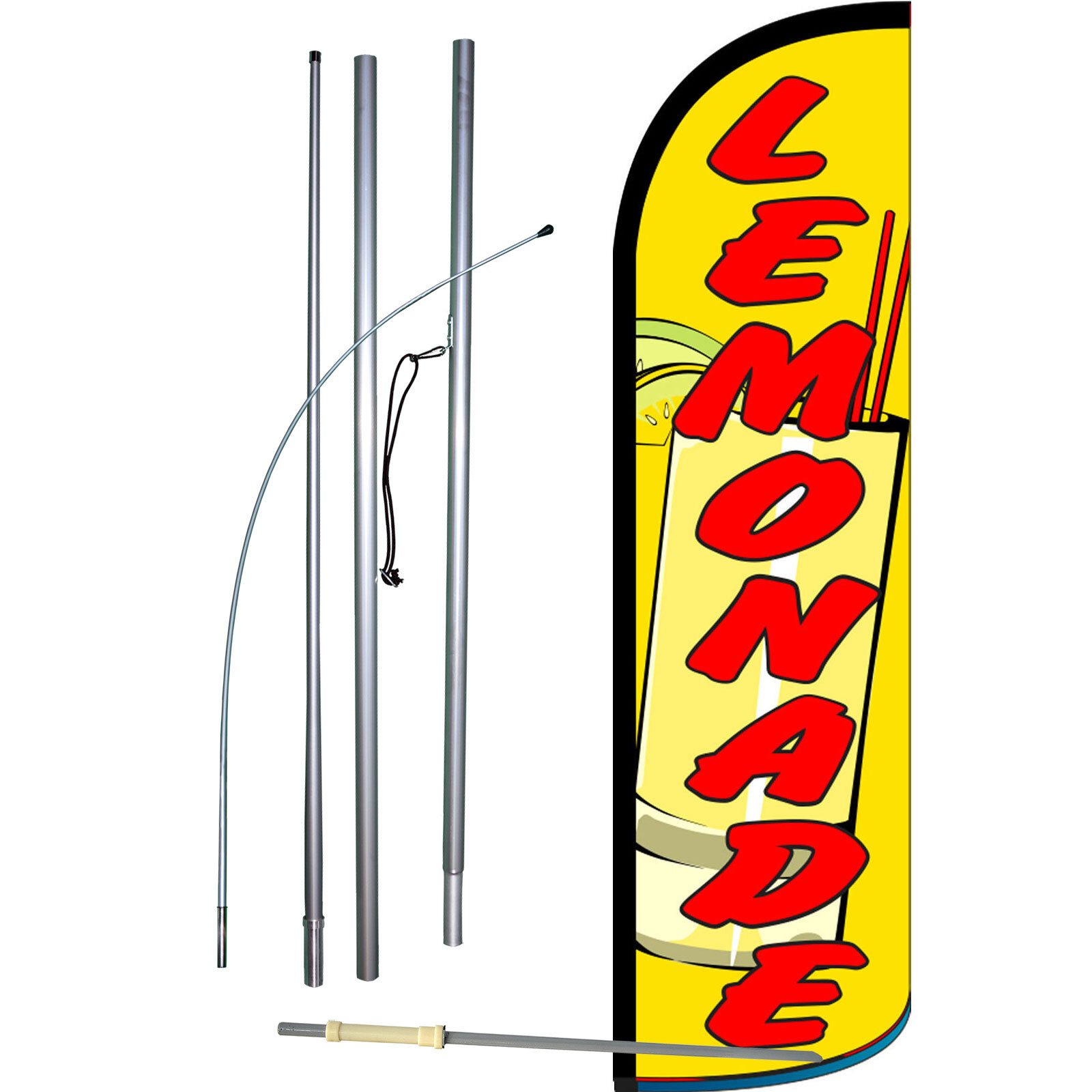 Lemonade Yellow Complete Swooper Flag Bundle