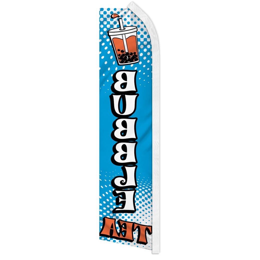 10 x « BUBBLE TEA » advertising super flag swooper banner business sign milk boba