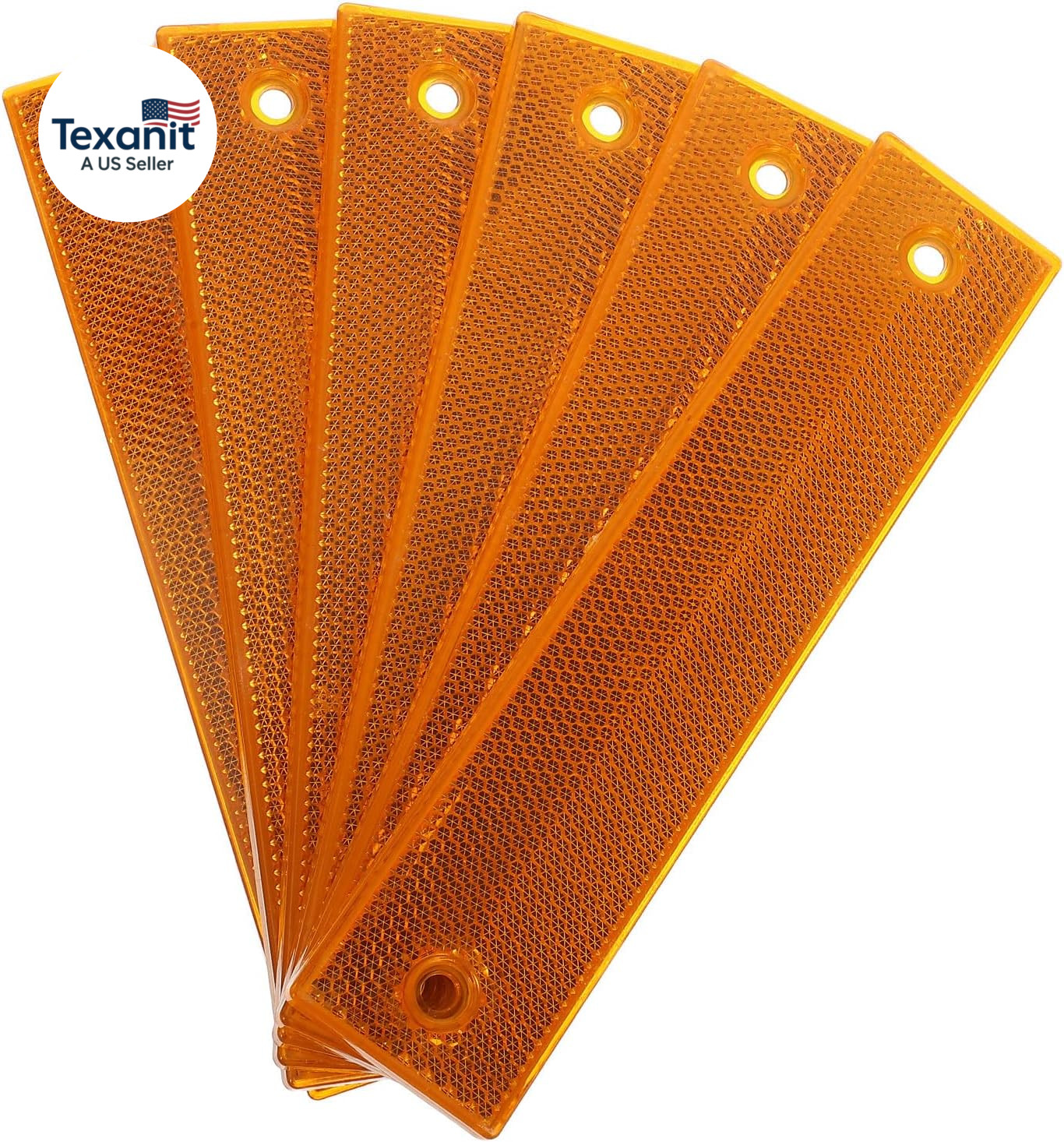6Pcs Reflective Sign Post, Road Pavement Markers, Night Safety Reflective Panels