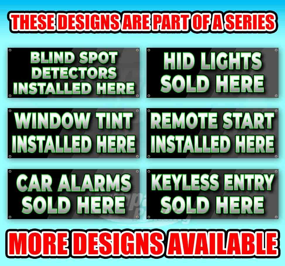 BLUETOOTH HANDS FREE INSTALLED HERE Advertising Vinyl Banner Flag Sign USA