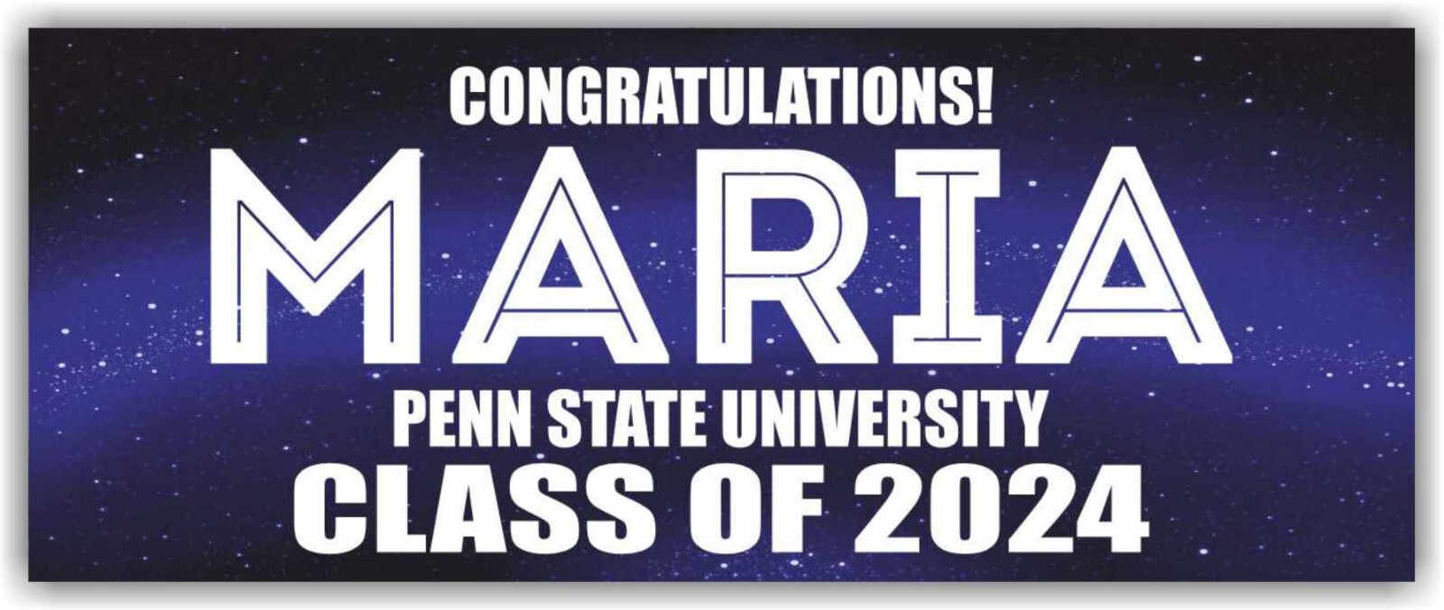 CLASS OF 2024 Advertising Banner Vinyl Mesh Sign School University Graduate