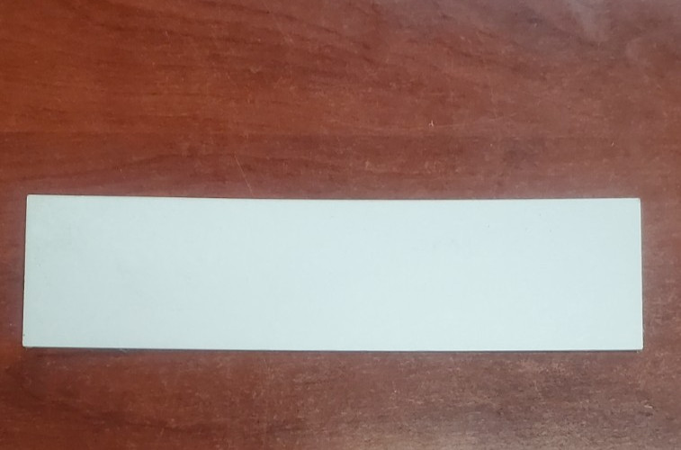 2&Prime;x8&Prime; NO ADMITTANCE PLASTIC SIGN. SELF-ADHESIVE BACK, PEEL OFF FILM ON FRONT-5PK