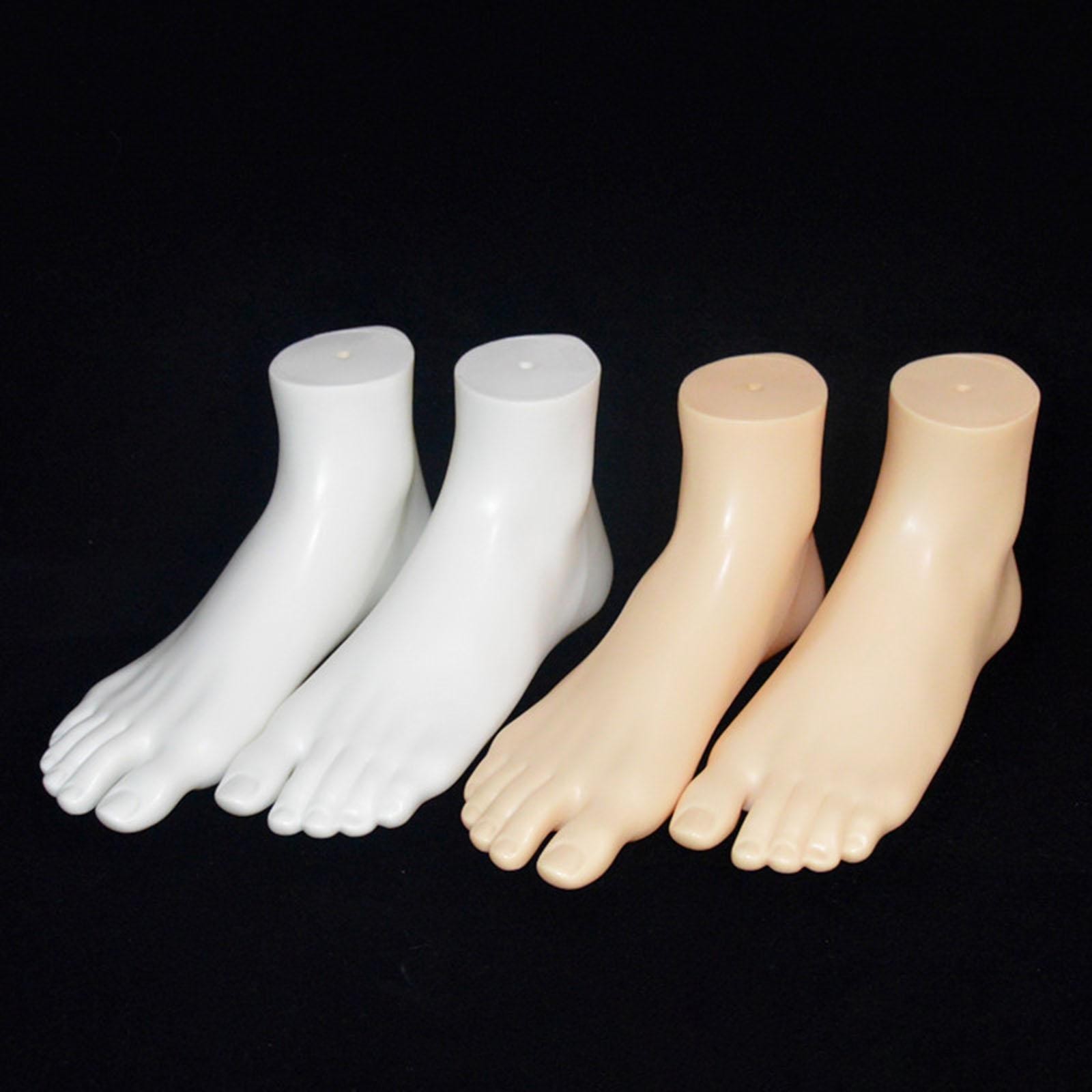 Mannequin Feet Socks Display Props Left and Shoes Feet Model for Sandal Short
