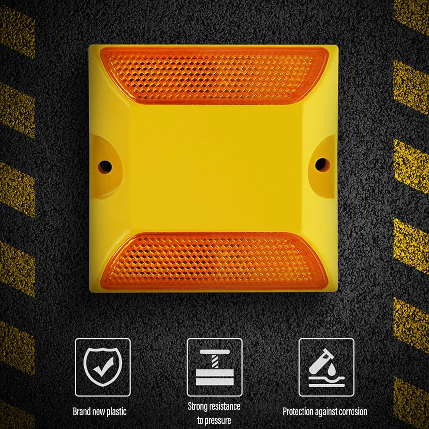  » 6-Pack Reflective Lane Markers Lane Reflector Reflective Road Pavement Markers