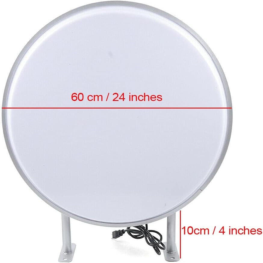 24 » Led Double Sided Outdoor Advertising Projecting Light Box Sign, Waterproof
