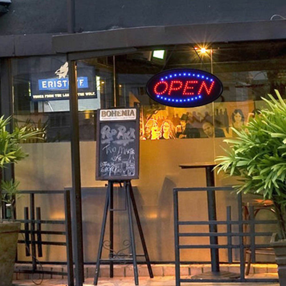 Business Store Sign OPEN Animated Motion Ultra Bright LED Neon Light with ON/OFF