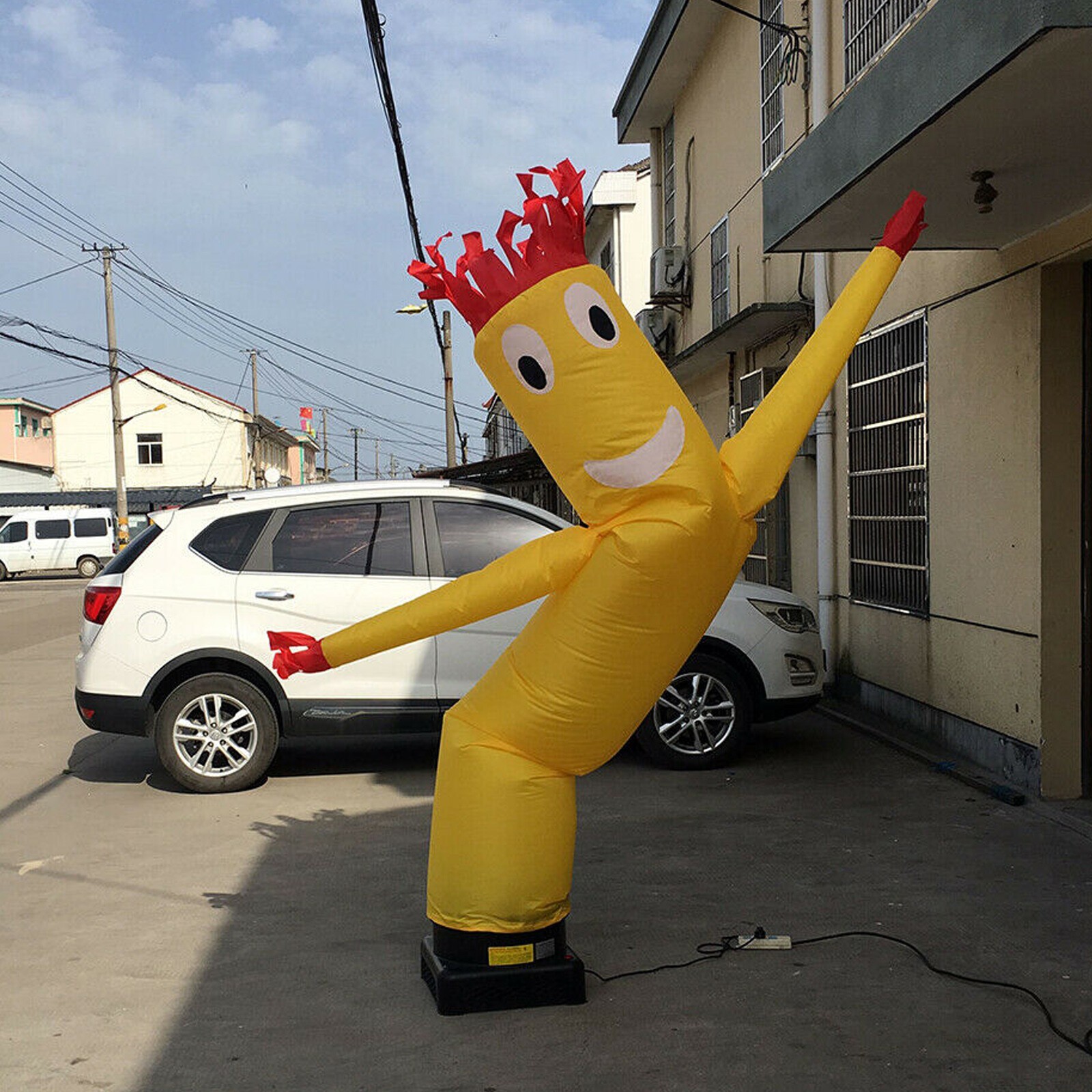 10ft Inflatable Wacky Waving Flailing Arms Tube Man Dancing Air Puppet, No Pump