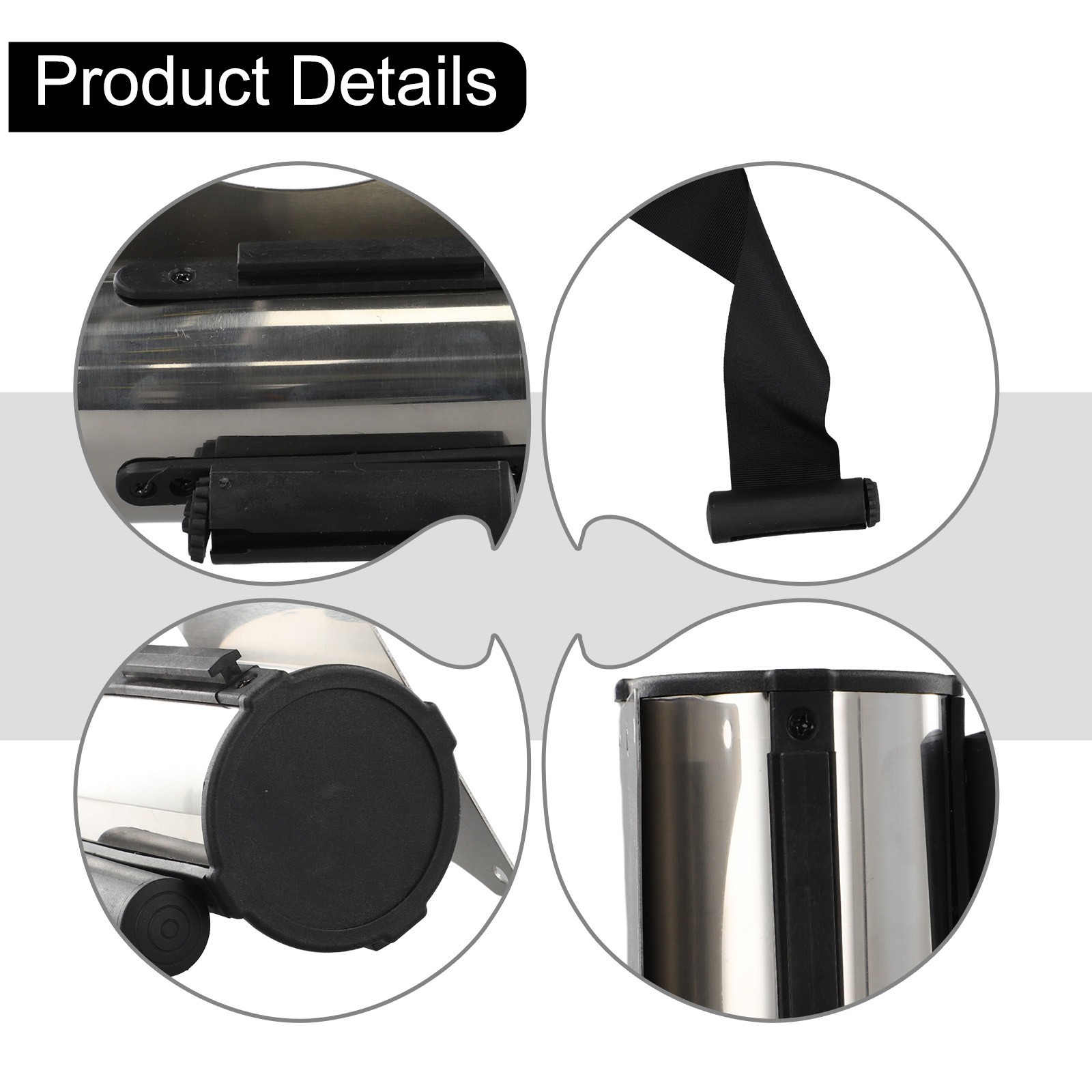 stainless Stanchion Queue Barrier Wall Mount Crowd Control Retractable shop