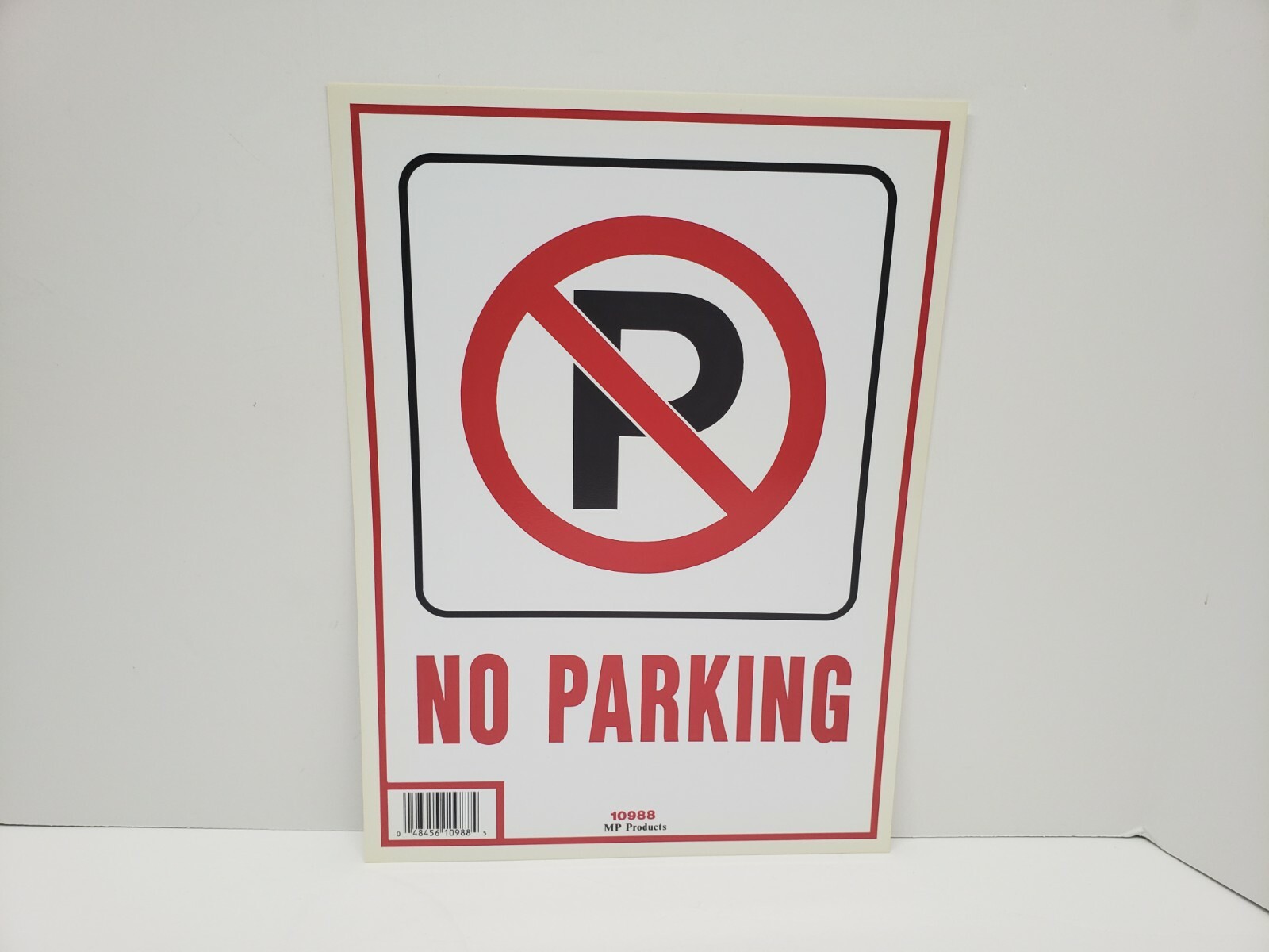 5 Pack, No Parking Sign 9&Prime;x12&Prime; Durable Plastic, Weatherproof, Bright Visible