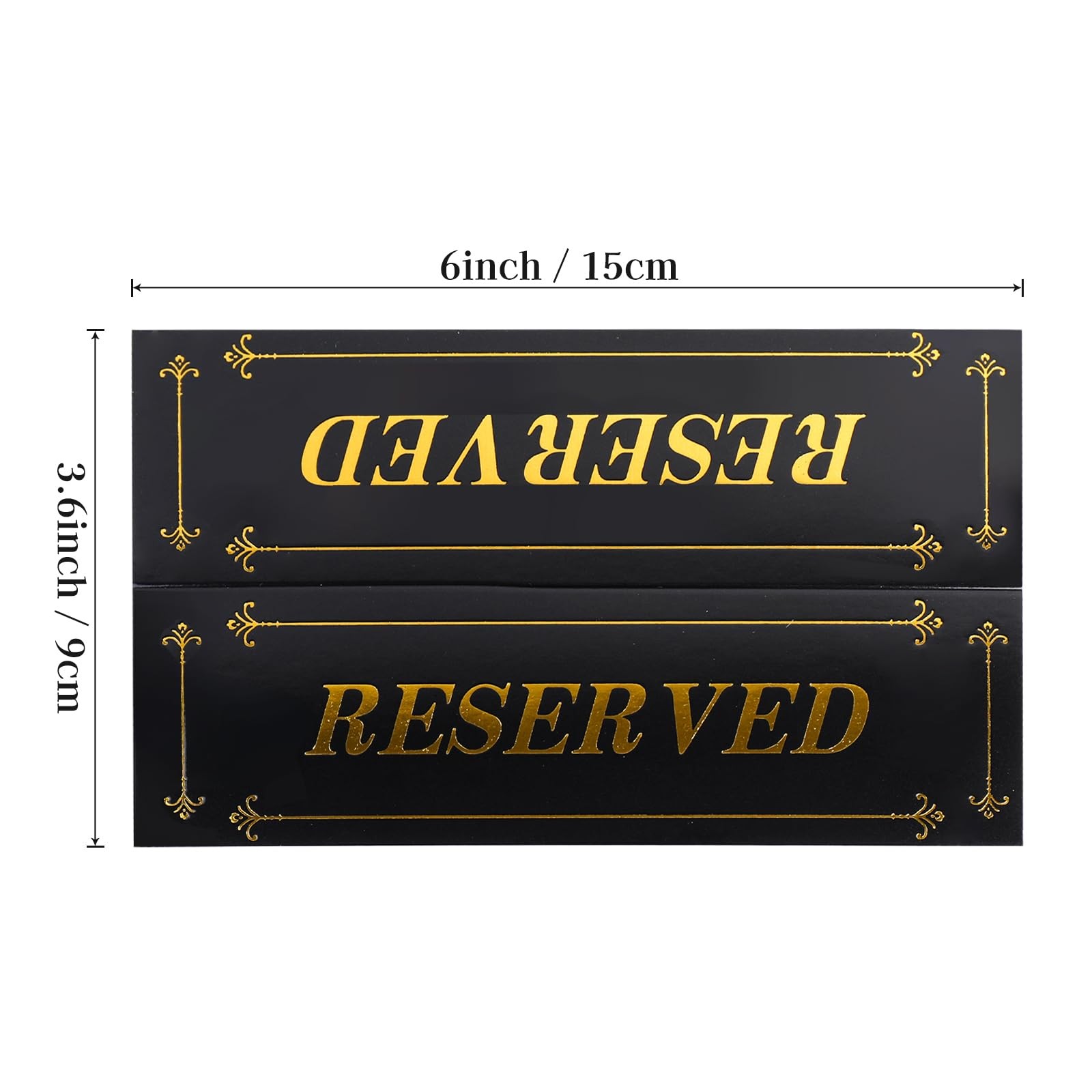 24 PCS Reserved Table Sign Cardstock Reservation Seat Wedding Restaurant Decor