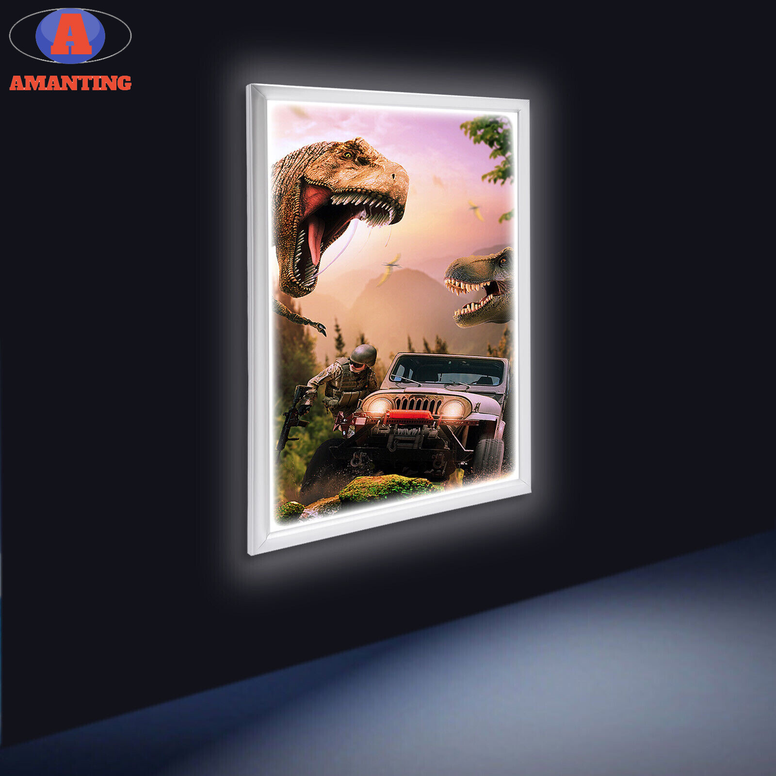 24&Prime;x36&Prime; LED Light Box Backlit Movie Poster Art Picture Frame Advertising Display