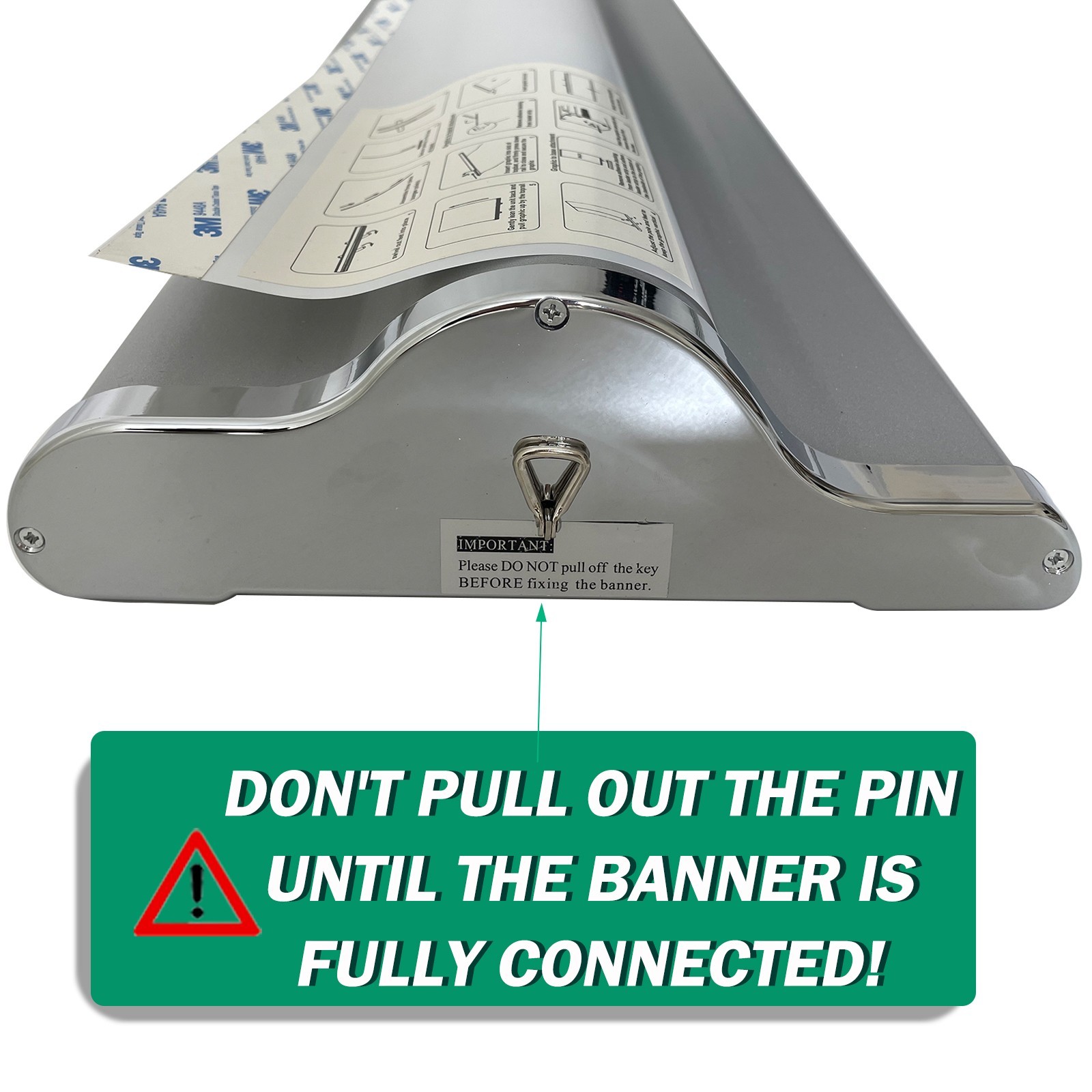 Deluxe Retractable Banner Stand 18&Prime;24&Prime;33.5&Prime;36&Prime;48&Prime;60&Prime;W (Stand ONLY) Widened Base