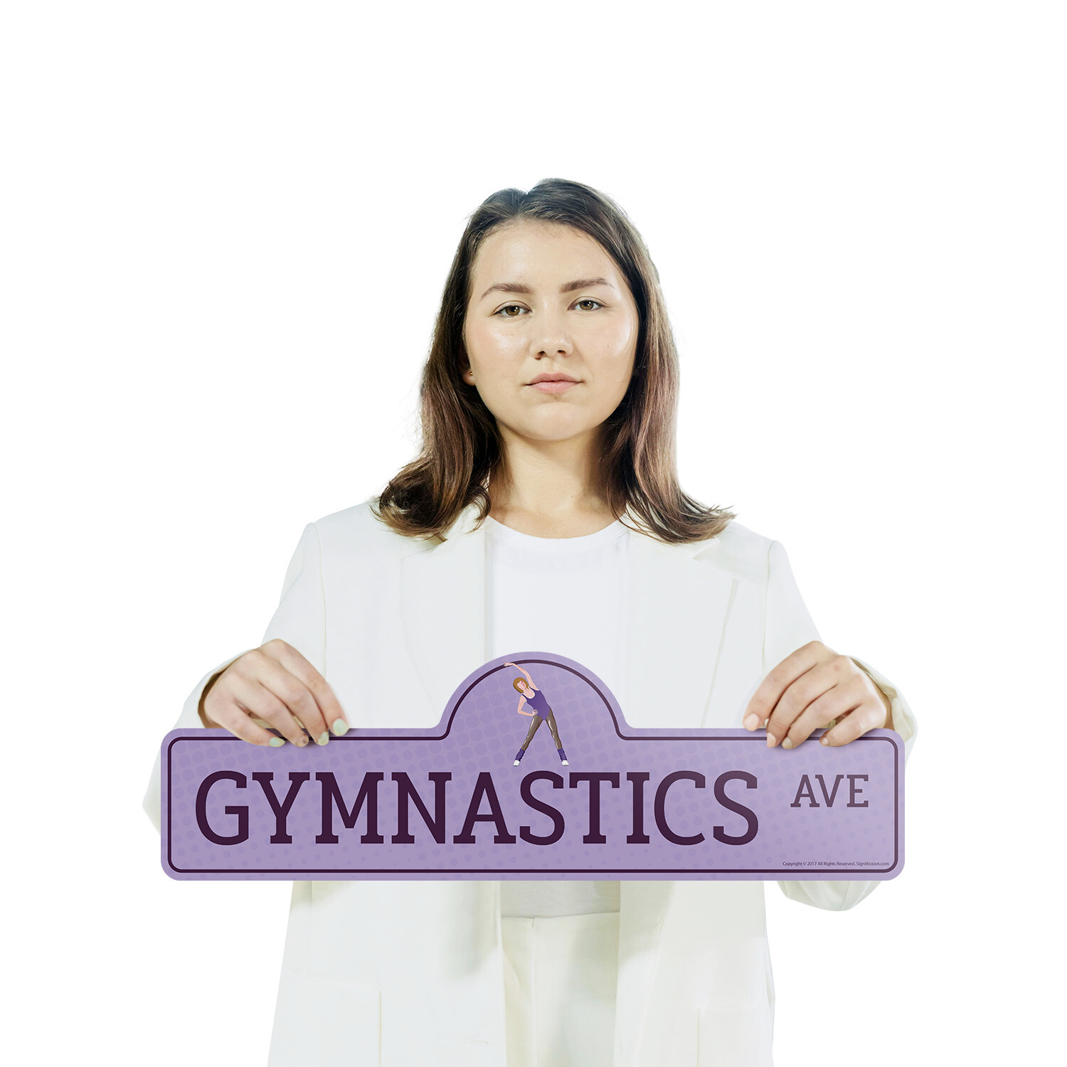Gymnastics Plastic Street Sign Crossing Xing Gift Novelty Funny