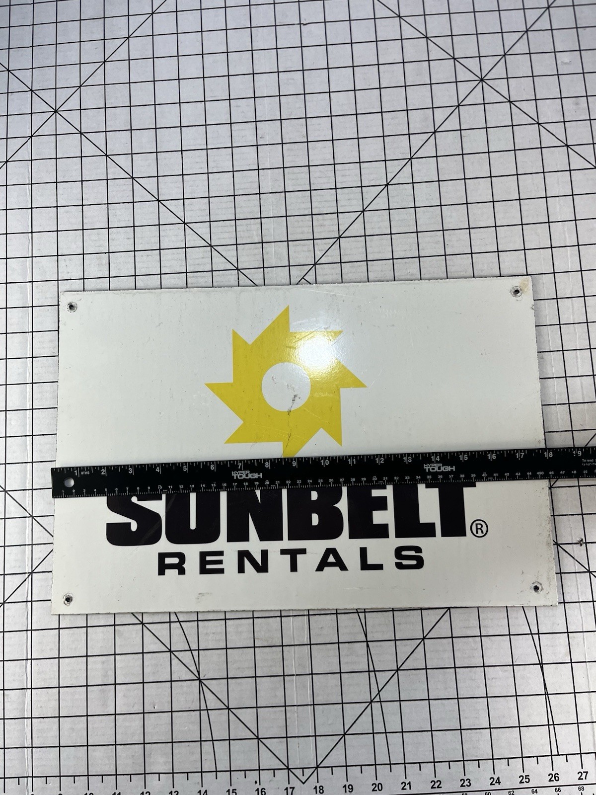 Sunbelt Rentals Alumi Core Business Industrial Sign Company Logo Tool Machinery